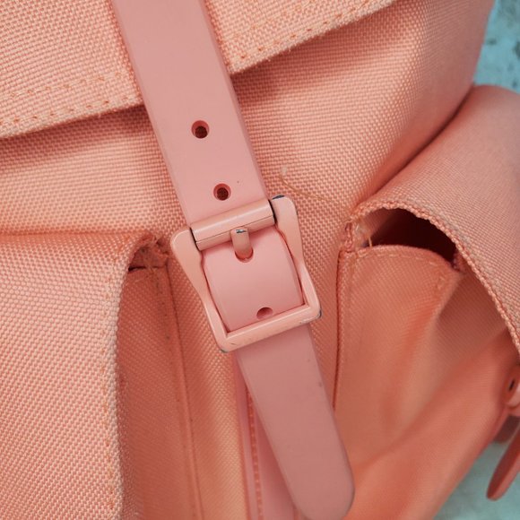 Herschel Supply Co.| Dawson Extra Small 13" Coral Peach Backpack Travel Bag - Picture 6 of 13